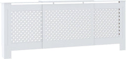 vidaXL Radiatorombouw 205 cm MDF wit