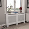 vidaXL Radiatorombouw 205 cm MDF wit