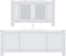 vidaXL Radiatorombouw 205 cm MDF wit
