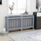 vidaXL Radiatorombouw 205 cm MDF wit