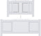 vidaXL Radiatorombouw 205 cm MDF wit