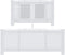 vidaXL Radiatorombouw 205 cm MDF wit