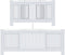 vidaXL Radiatorombouw 205 cm MDF wit