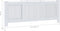 vidaXL Radiatorombouw 205 cm MDF wit