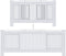 vidaXL Radiatorombouw 205 cm MDF wit