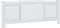vidaXL Radiatorombouw 205 cm MDF wit