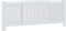 vidaXL Radiatorombouw 205 cm MDF wit