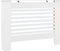 vidaXL Radiatorombouw 205 cm MDF zwart