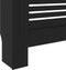 vidaXL Radiatorombouw 205 cm MDF zwart