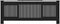 vidaXL Radiatorombouw 205 cm MDF zwart
