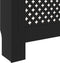 vidaXL Radiatorombouw 205 cm MDF zwart