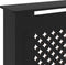 vidaXL Radiatorombouw 205 cm MDF zwart