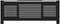 vidaXL Radiatorombouw 205 cm MDF zwart