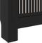 vidaXL Radiatorombouw 205 cm MDF zwart