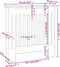 vidaXL Radiatorombouw 78 cm MDF grijs