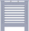 vidaXL Radiatorombouw 78 cm MDF grijs