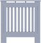 vidaXL Radiatorombouw 78 cm MDF grijs