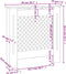 vidaXL Radiatorombouw 78 cm MDF grijs