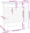 vidaXL Radiatorombouw 78 cm MDF wit