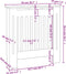 vidaXL Radiatorombouw 78 cm MDF zwart