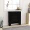 vidaXL Radiatorombouw 78 cm MDF zwart