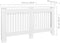 vidaXL Radiatorombouw MDF wit 152 cm