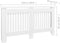 vidaXL Radiatorombouw MDF wit 152 cm