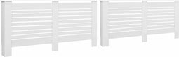 vidaXL Radiatorombouwen 2 st 172x19x81.5 cm MDF wit
