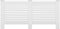 vidaXL Radiatorombouwen 2 st 172x19x81.5 cm MDF wit
