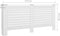 vidaXL Radiatorombouwen 2 st 172x19x81.5 cm MDF wit