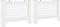 vidaXL Radiatorombouwen 2 st 172x19x81.5 cm MDF wit