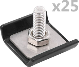 vidaXL - Rastermatverbinding - 25 - sets - antraciet