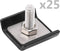 vidaXL - Rastermatverbinding - 25 - sets - antraciet