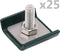 vidaXL - Rastermatverbinding - 25 - sets - groen