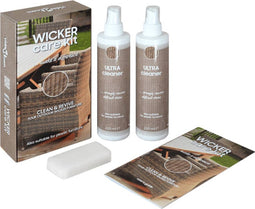 vidaXL Rattan-en-textileenonderhoudsset voor tuinmeubelen 2x250 ml