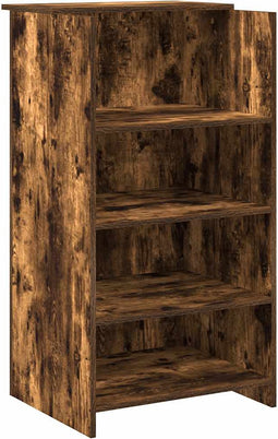 vidaXL - Receptiebalie - 55x50x103,5 - cm - bewerkt - hout - gerookt - eikenkleurig