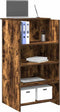 vidaXL - Receptiebalie - 55x50x103,5 - cm - bewerkt - hout - gerookt - eikenkleurig