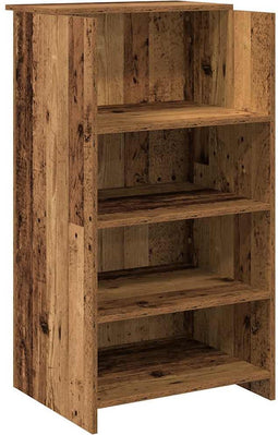 vidaXL - Receptiebalie - 55x50x103,5 - cm - bewerkt - hout - oud - houtkleurig