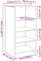 vidaXL - Receptiebalie - 55x50x103,5 - cm - bewerkt - hout - sonoma - eikenkleurig