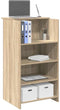 vidaXL - Receptiebalie - 55x50x103,5 - cm - bewerkt - hout - sonoma - eikenkleurig