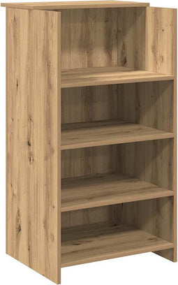 vidaXL - Receptiebalie - 55x50x103,5 - cm - bewerkt - hout - artisanaal - eikenkleur