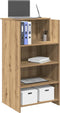 vidaXL - Receptiebalie - 55x50x103,5 - cm - bewerkt - hout - artisanaal - eikenkleur