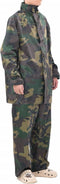vidaXL - Regenpak - 2-delig - met - capuchon - (heren - / - camouflage - / - maat - L)