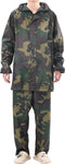 vidaXL - Regenpak - 2-delig - met - capuchon - (heren - / - camouflage - / - maat - L)