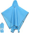 vidaXL - Regenponcho - met - capuchon - 2-in-1 - ontwerp - 223x145 - cm - blauw