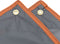 vidaXL - Regenponcho - met - capuchon - 2-in-1 - ontwerp - 223x145 - cm - grijs - oranje