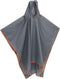 vidaXL - Regenponcho - met - capuchon - 2-in-1 - ontwerp - 223x145 - cm - grijs - oranje