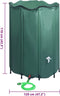 vidaXL - Regenton - inklapbaar - met - tap - 1250 - L