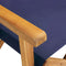 vidaXL - Regisseursstoel - massief - acaciahout - blauw