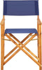 vidaXL - Regisseursstoel - massief - acaciahout - blauw